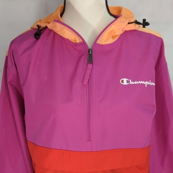 Champion Women's Color Block Packable Pullover Jacket - Picture 3 of 10